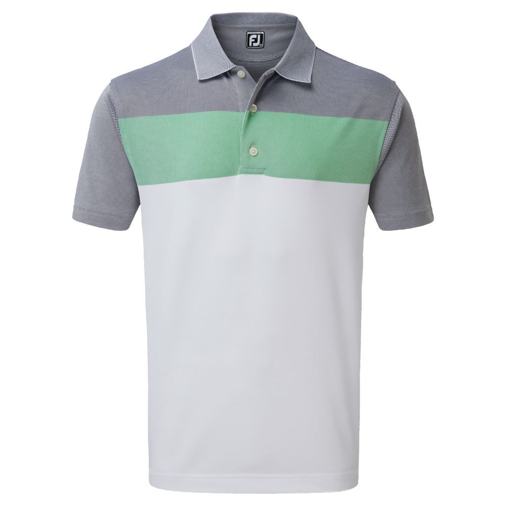 FootJoy Birdseye Jacquard ColourBlock Polo
