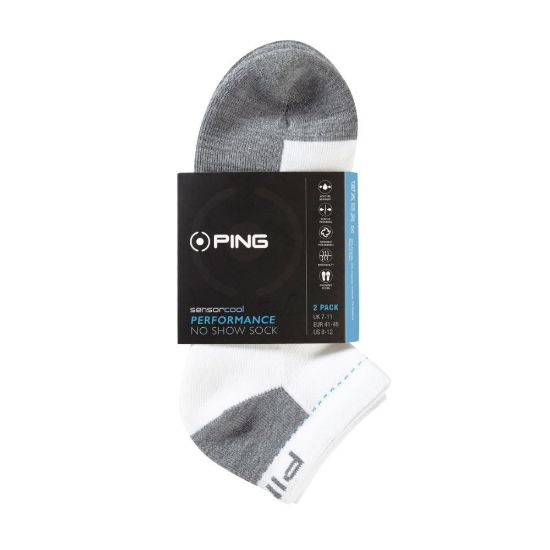 Picture of PING Men's SensorCool No Show Golf Socks - 2 Pack