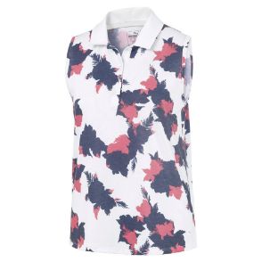 Picture of Puma Ladies Floral Sleeveless Polo Shirt - XS Only
