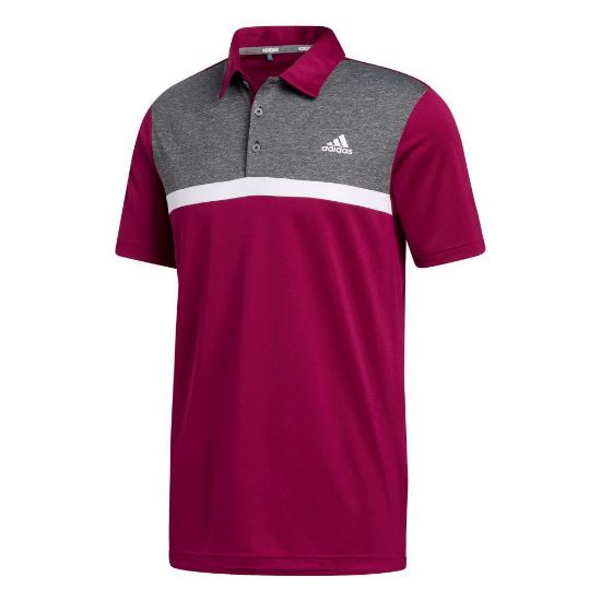 Picture of adidas Men's Novelty Colourblock Polo Shirt - Size Small Only