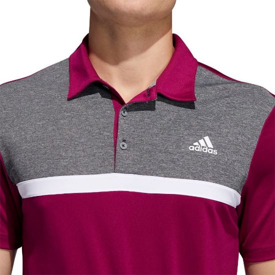 Picture of adidas Men's Novelty Colourblock Polo Shirt - Size Small Only