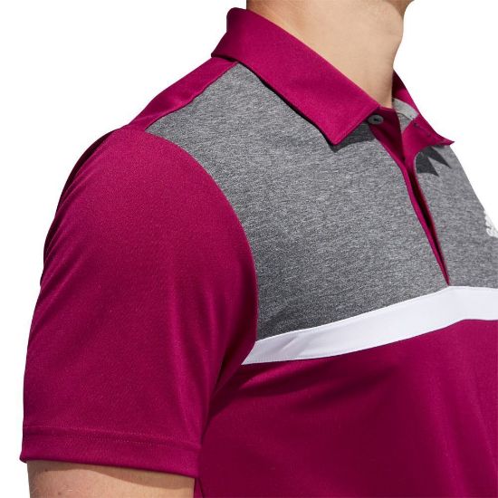 Picture of adidas Men's Novelty Colourblock Polo Shirt - Size Small Only