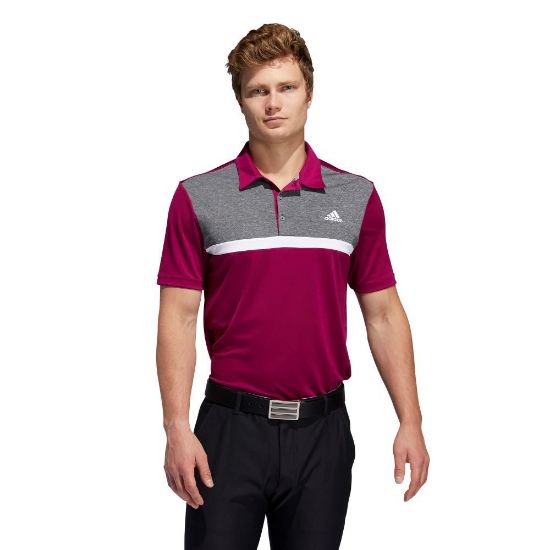 Picture of adidas Men's Novelty Colourblock Polo Shirt - Size Small Only