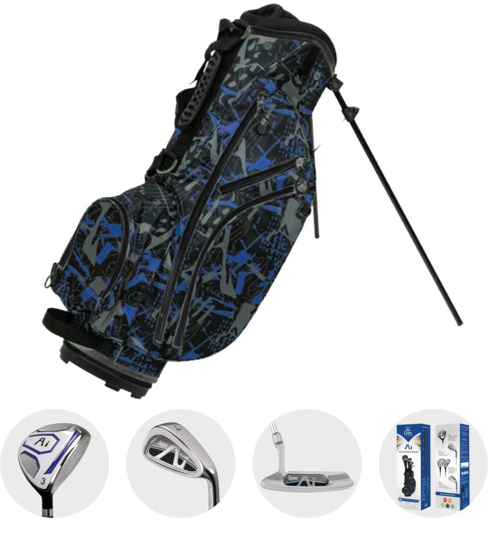Lynx Ai Junior Golf Package Set Blue  - Child Height: 45"- 48"