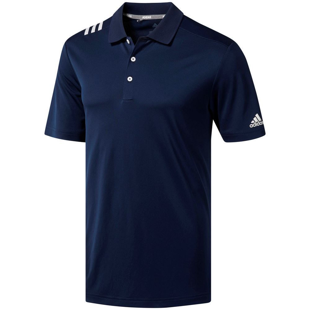 adidas 3 Stripe Golf Polo Shirt