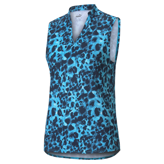 Picture of Puma Golf Ladies Cloudspun Wilder Sleeveless Polo Shirt - M & L Only