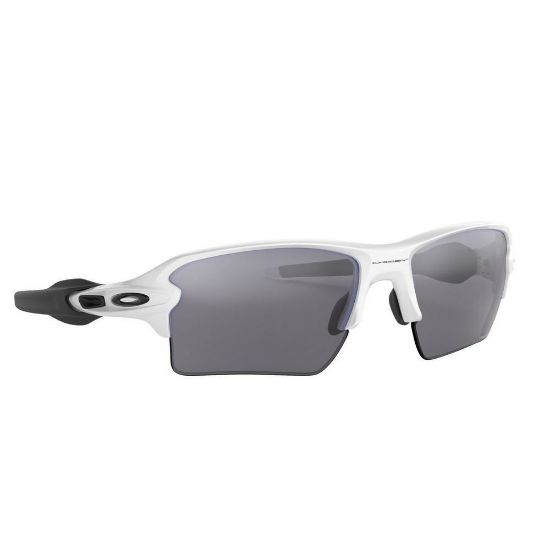 Picture of Oakley Flak 2.0 XL Sunglasses - Polished White with Prizm Black Polarized
