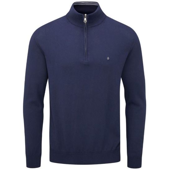 Picture of Oscar Jacobson Men's Waldorf Pin 1/2 Zip Golf Sweater