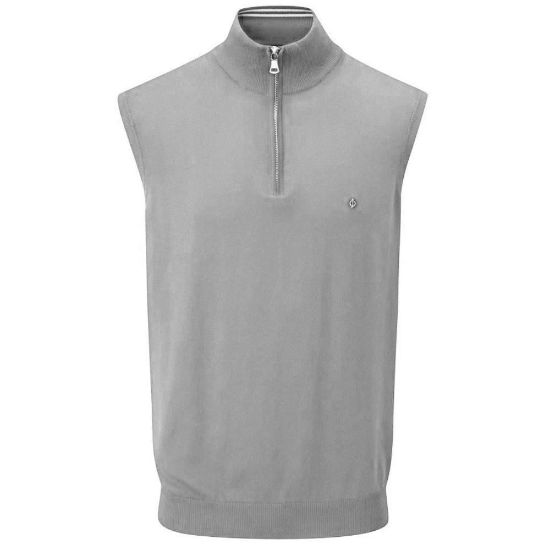 Picture of Oscar Jacobson Mens Bob Pin Knit  Sleeveless Sweater