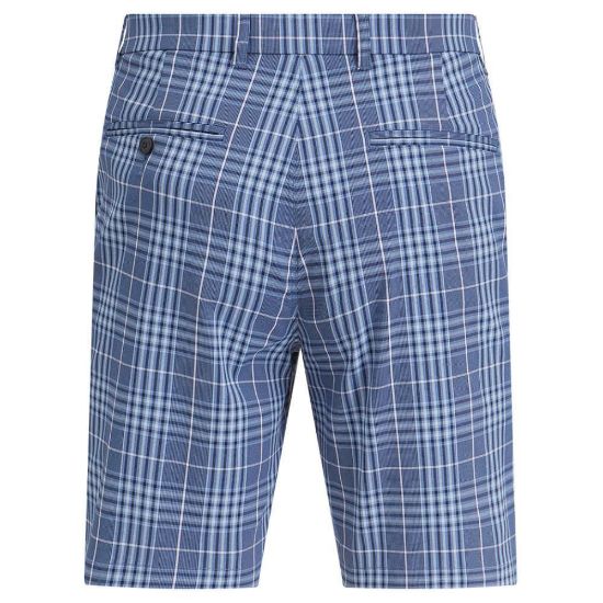 Picture of Original Penguin Plaid Golf Shorts in Black Iris - Waist 30" & 32" Only