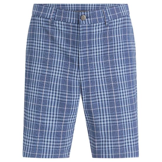 Picture of Original Penguin Plaid Golf Shorts in Black Iris - Waist 30" & 32" Only