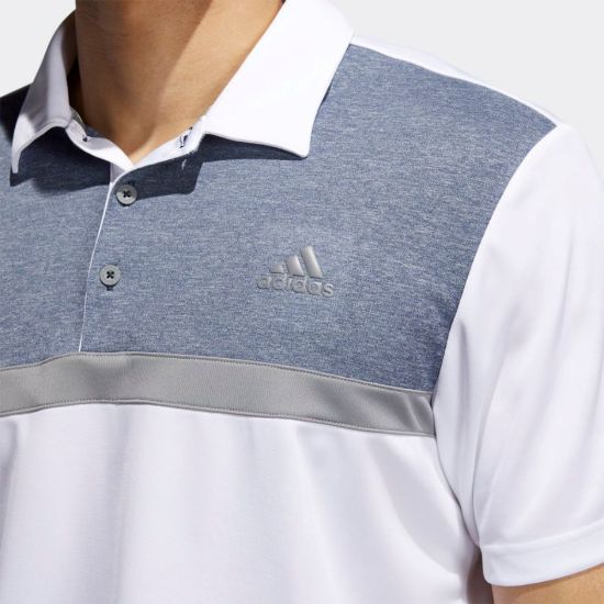 Picture of adidas Men's Novelty Colourblock Polo Shirt - Size Small Only