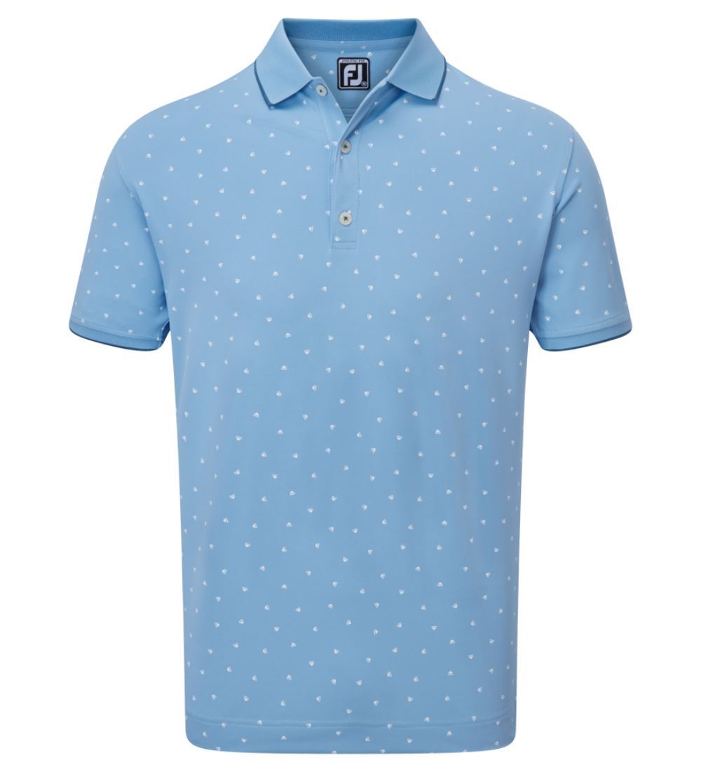 FootJoy Men's Pique Push Play Print Golf Polo Shirt