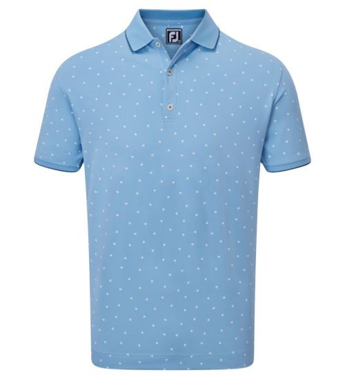 Picture of FootJoy Men's Pique Push Play Print Golf Polo Shirt