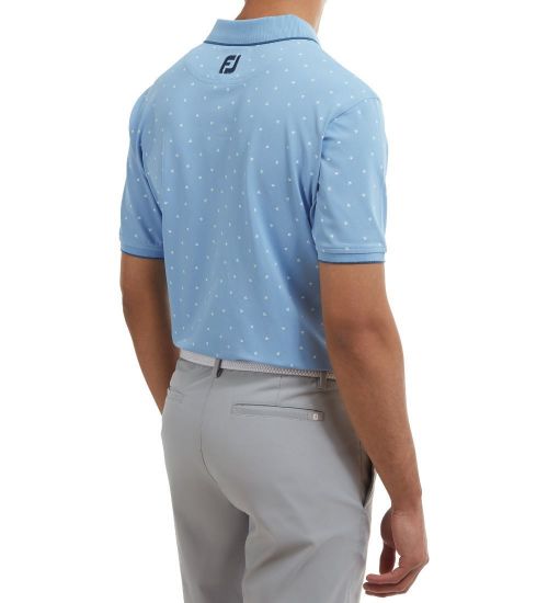 Picture of FootJoy Men's Pique Push Play Print Golf Polo Shirt