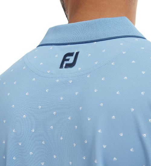 Picture of FootJoy Men's Pique Push Play Print Golf Polo Shirt