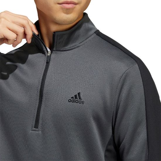 Picture of adidas Men's Colour Block 1/4 Zip Golf Midlayer