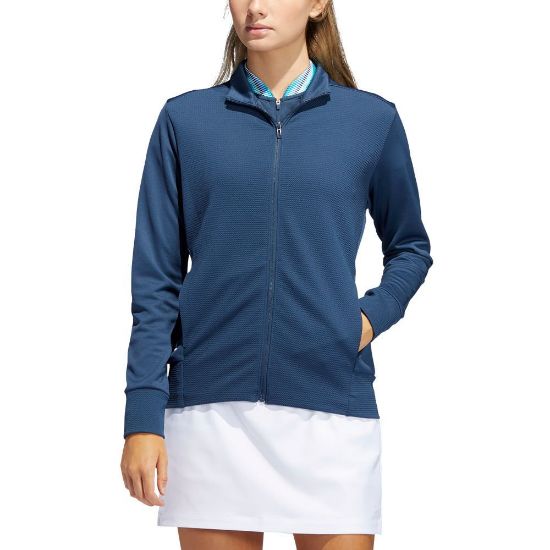 Picture of adidas Ladies Texture Full Zip Golf Jacket