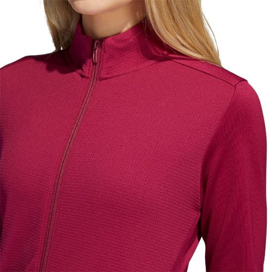 Picture of adidas Ladies Texture Full Zip Golf Jacket