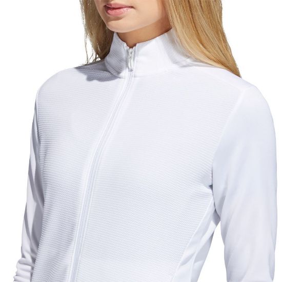 Picture of adidas Ladies Texture Full Zip Golf Jacket