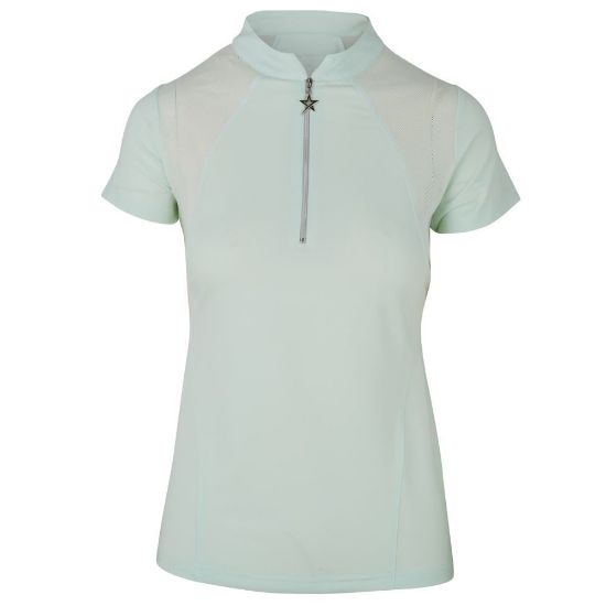 Picture of Swing Out Sister Simone Cap Sleeve Golf Polo Shirt - Neon Mint
