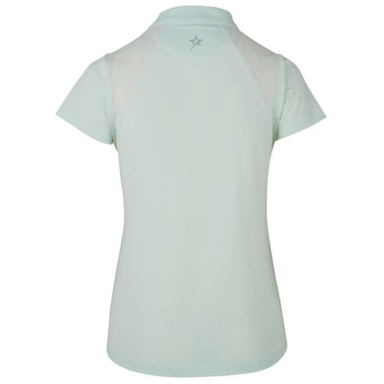 Picture of Swing Out Sister Simone Cap Sleeve Golf Polo Shirt - Neon Mint