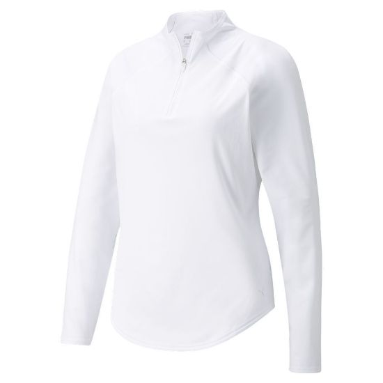Picture of Puma Ladies Shine 1/4 Zip Golf Midlayer