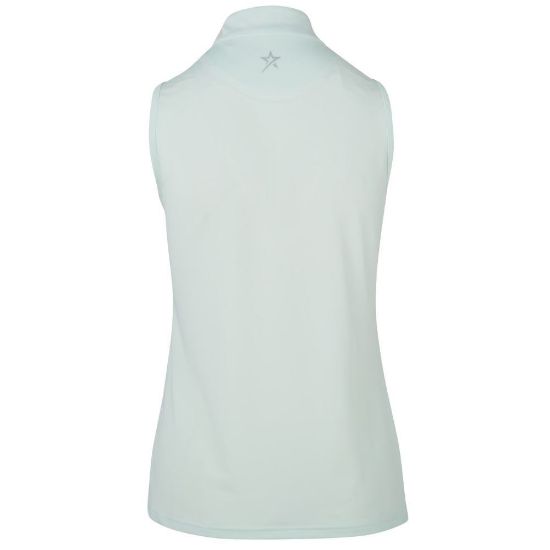 Picture of Swing Out Sister Therese Block Sleeveless Golf Polo Shirt - Neon Mint