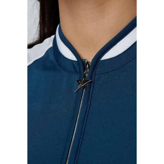 Picture of Swing Out Sister Esme Sleeveless Golf Polo Shirt - Atlantic/White