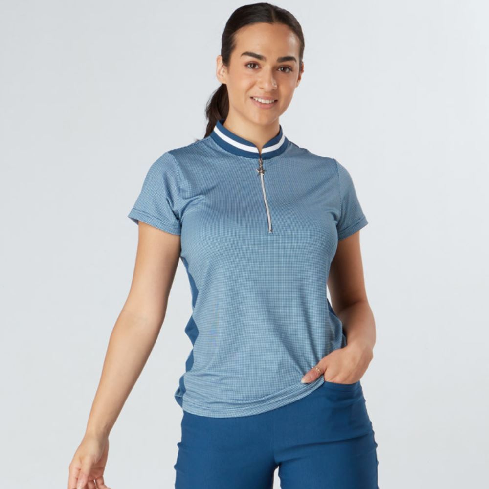 Swing Out Sister Bette Cap Sleeve Golf Polo Shirt