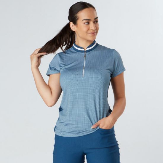 Picture of Swing Out Sister Bette Cap Sleeve Golf Polo Shirt