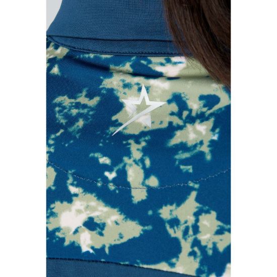 Picture of Swing Out Sister Bridgette Cap Sleeve Golf Polo Shirt - Atlantic Blue