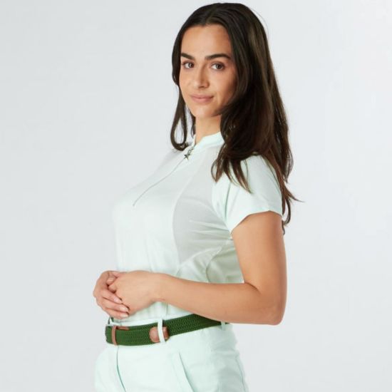 Picture of Swing Out Sister Simone Cap Sleeve Golf Polo Shirt - Neon Mint