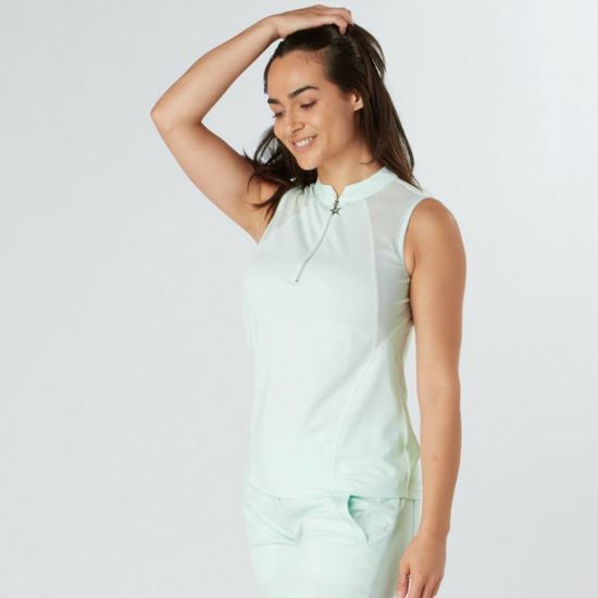Picture of Swing Out Sister Simone Sleeveless Golf Polo Shirt - Neon Mint