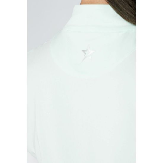 Picture of Swing Out Sister Therese Block Cap Sleeve Golf Polo Shirt - Neon Mint