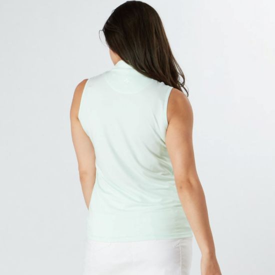 Picture of Swing Out Sister Therese Block Sleeveless Golf Polo Shirt - Neon Mint