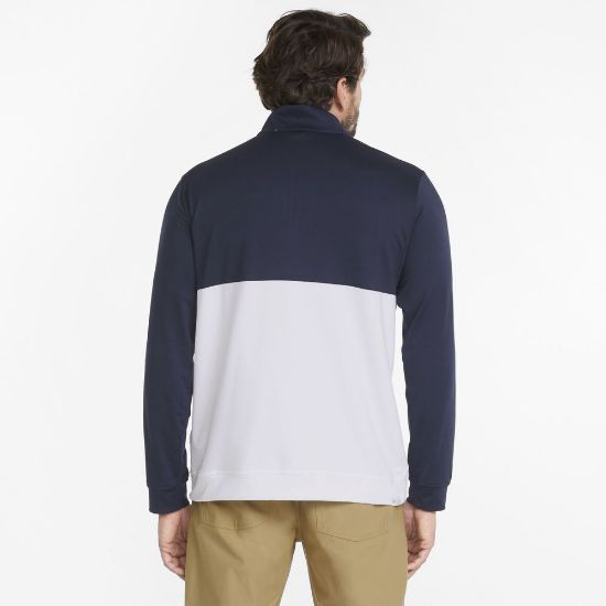 Picture of Puma Gamer Colorblock 1/4 Zip Golf Sweater