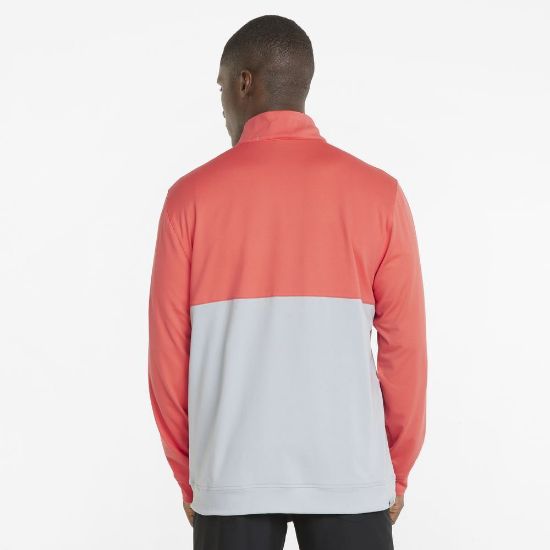 Picture of Puma Gamer Colorblock 1/4 Zip Golf Sweater