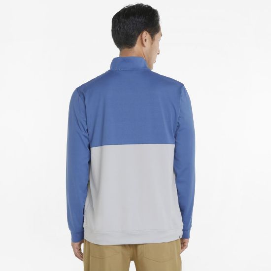 Picture of Puma Gamer Colorblock 1/4 Zip Golf Sweater
