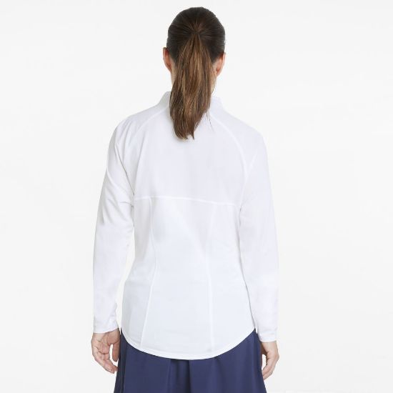 Picture of Puma Ladies Shine 1/4 Zip Golf Midlayer