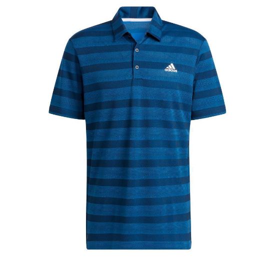 Picture of adidas Men's Primegreen 2 Colour Stripe Golf Polo Shirt