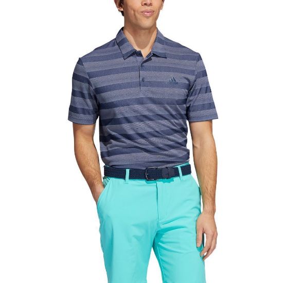 Picture of adidas Men's Primegreen 2 Colour Stripe Golf Polo Shirt