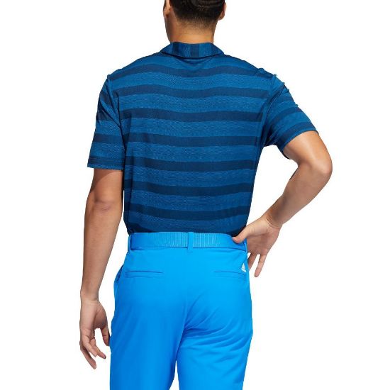 Picture of adidas Men's Primegreen 2 Colour Stripe Golf Polo Shirt