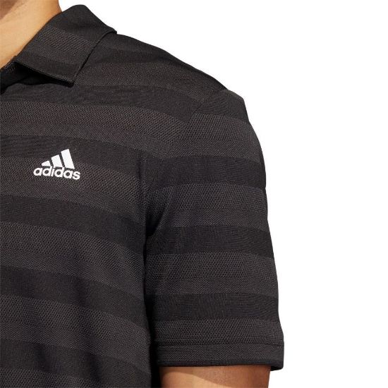 Picture of adidas Men's Primegreen 2 Colour Stripe Golf Polo Shirt