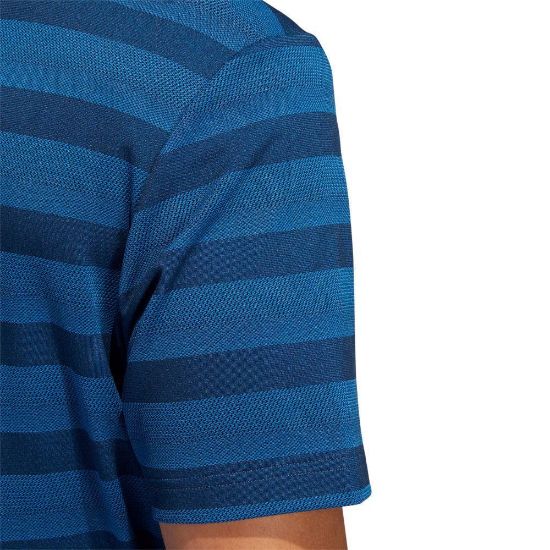Picture of adidas Men's Primegreen 2 Colour Stripe Golf Polo Shirt