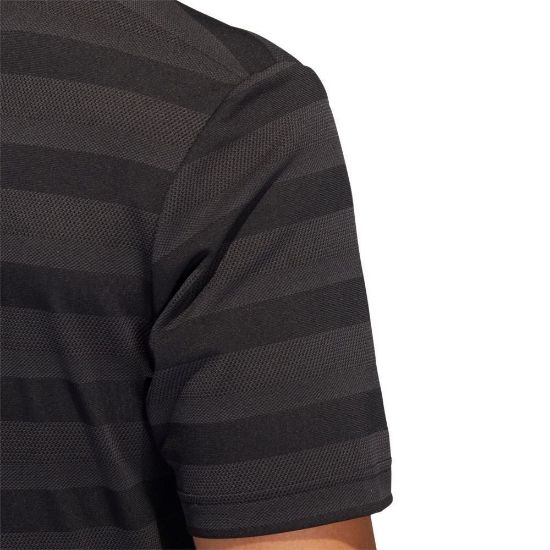 Picture of adidas Men's Primegreen 2 Colour Stripe Golf Polo Shirt