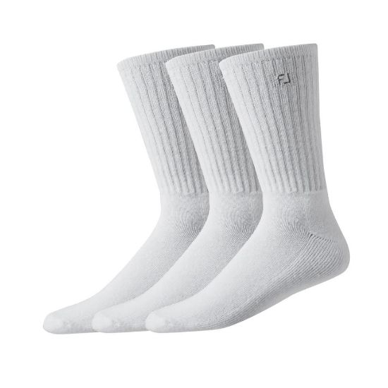 Picture of FootJoy Comfortsof Crew Golf Socks - 3 Pair Pack