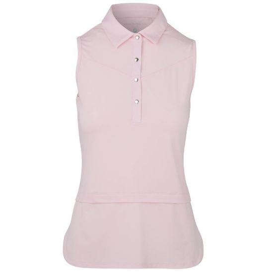 Picture of Swing Out Sister Amelie Sleeveless Golf Polo Shirt - Cherry Blossom