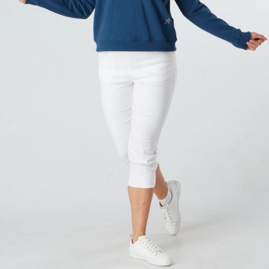 Picture of Swing Out Sister Estelle Pull On Golf Capri - White
