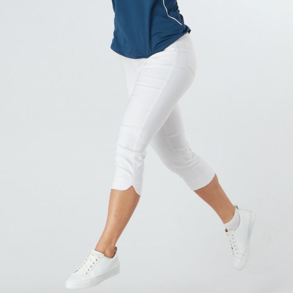 Swing Out Sister Estelle Pull On Golf Capri - White